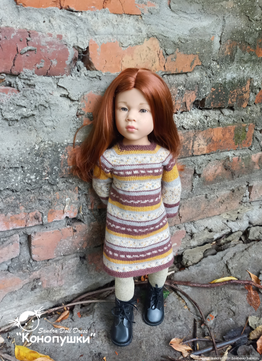 DIY.Как связать свитер для куклы самый простой способ. Knit sweater for dolls