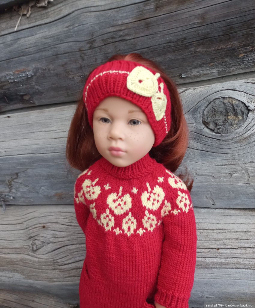 И снова на спицах осень — Одежда и обувь для кукол своими руками: фото (фото 4)