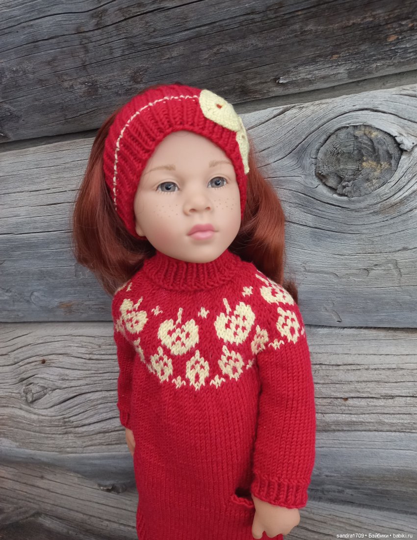 И снова на спицах осень — Одежда и обувь для кукол своими руками: фото (фото 6)