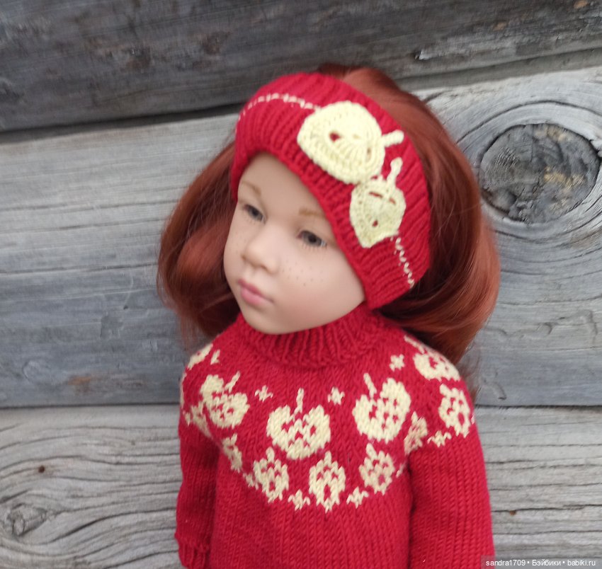 И снова на спицах осень — Одежда и обувь для кукол своими руками: фото (фото 8)