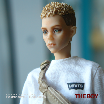 Мальчик Алеша (25 см росту) и солнечные деньки. Авторская кукла KCDoll