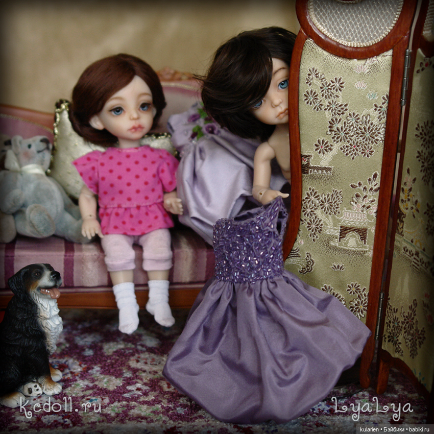 Как малышка Ляля (16 см) и ее сестричка к празднику наряжались (фото 8)