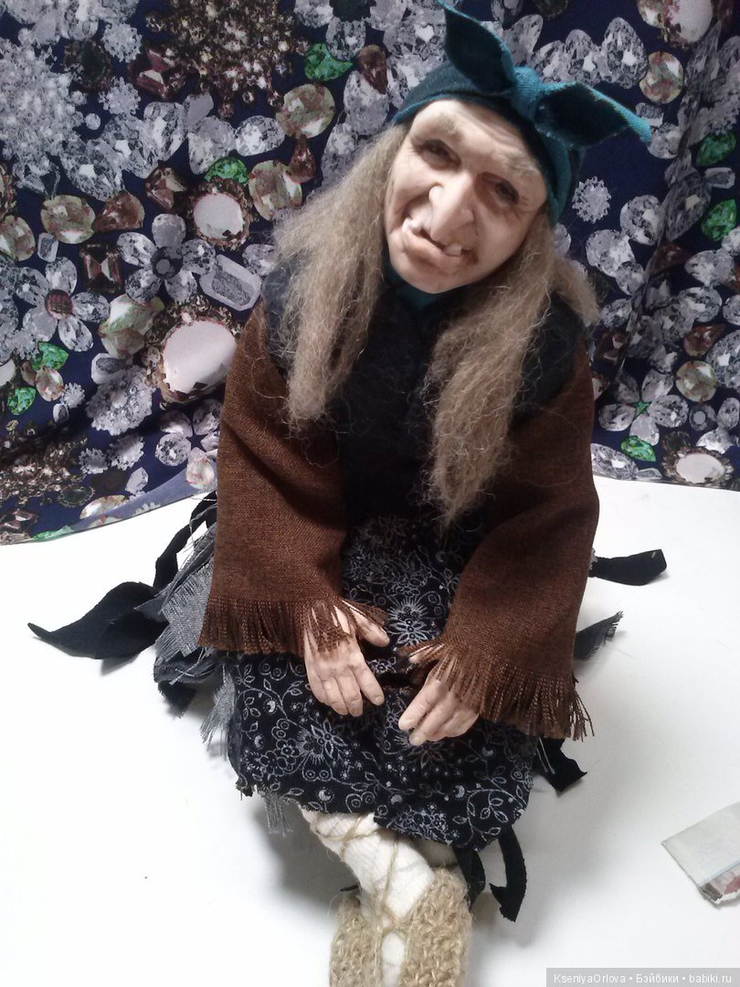 Баба-Яга — Лепка авторских кукол: полимерная глина (фото 4)