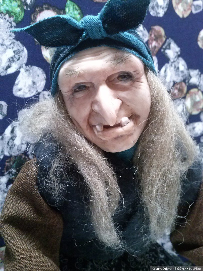 Баба-Яга — Лепка авторских кукол: полимерная глина