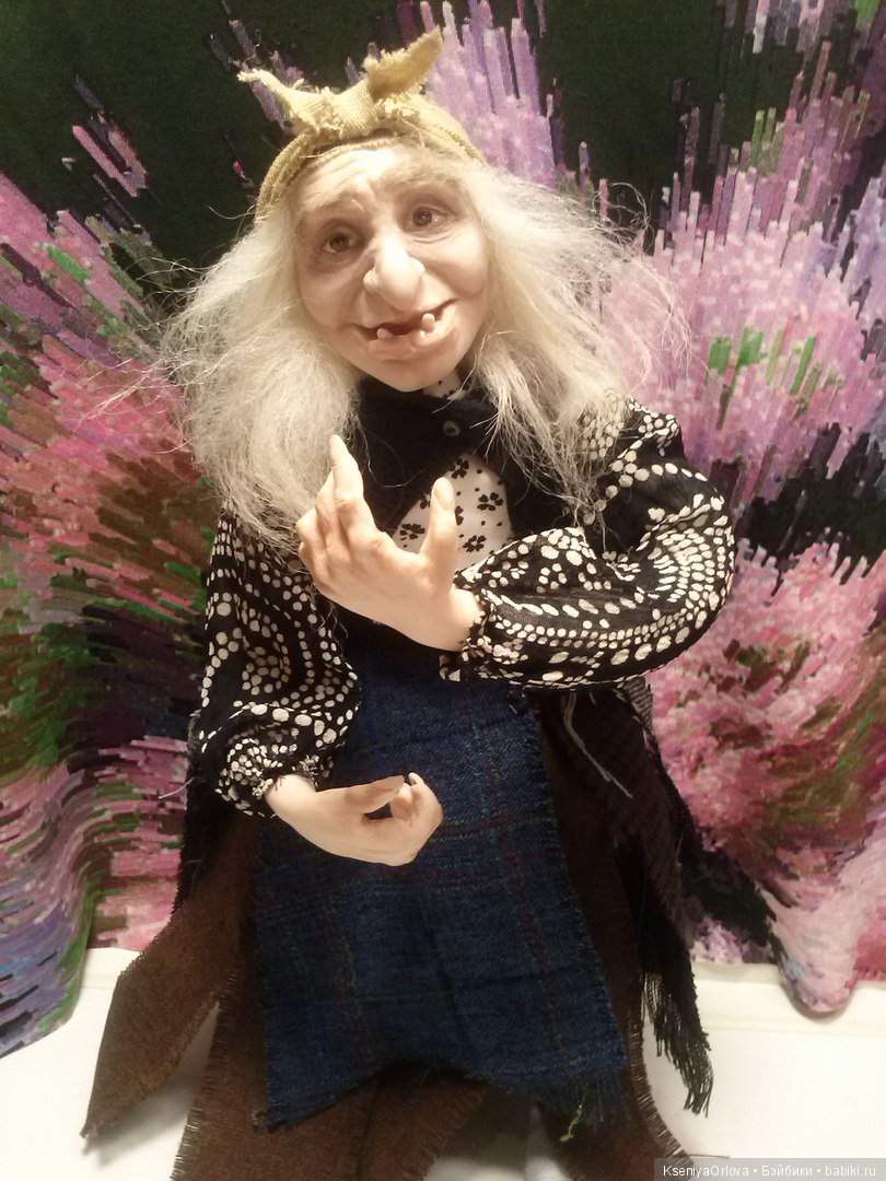 Баба Яга — Авторские куклы ручной работы: текстильные (фото 6)