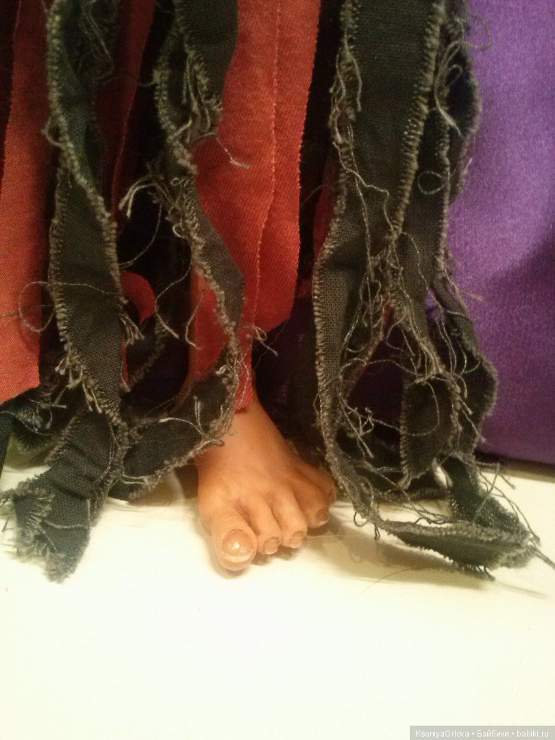 Баба-Яга — Лепка авторских кукол: полимерная глина (фото 6)