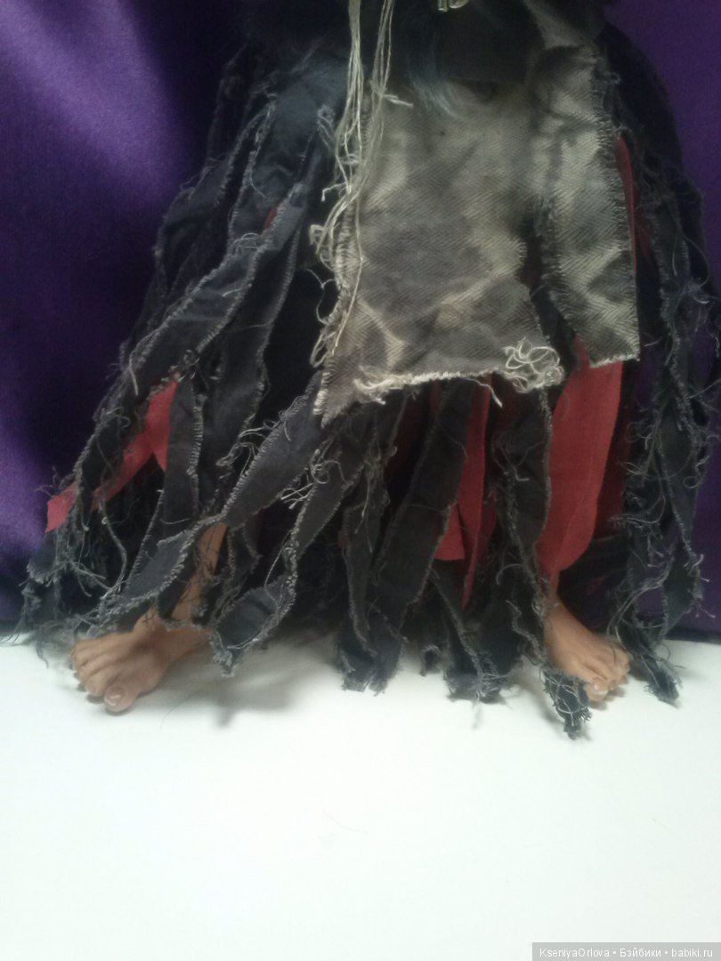 Баба-Яга — Лепка авторских кукол: полимерная глина (фото 7)