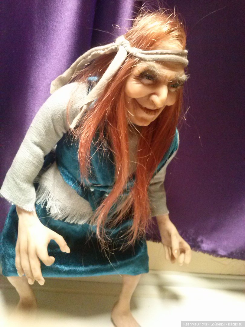 Баба-Яга — Авторские куклы ручной работы: текстильные (фото 3)