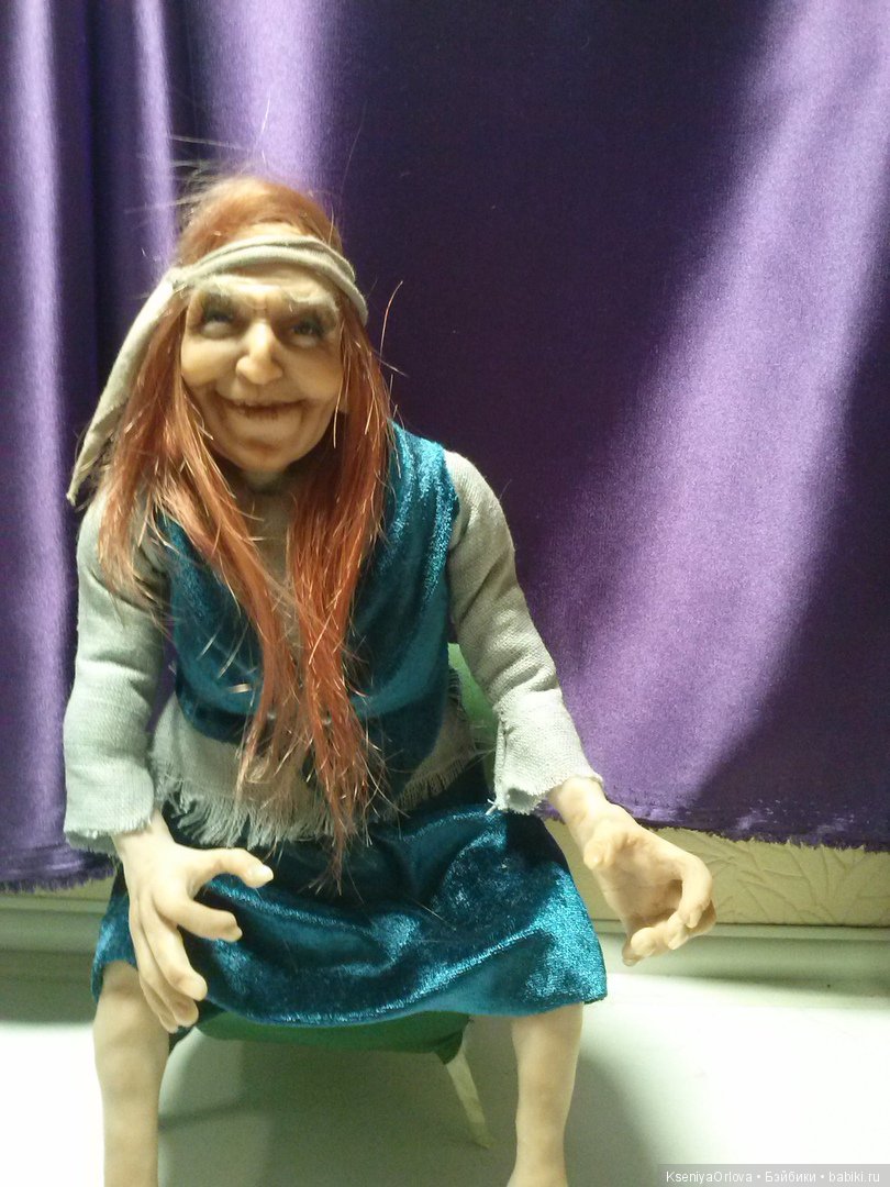 Баба-Яга — Авторские куклы ручной работы: текстильные (фото 2)