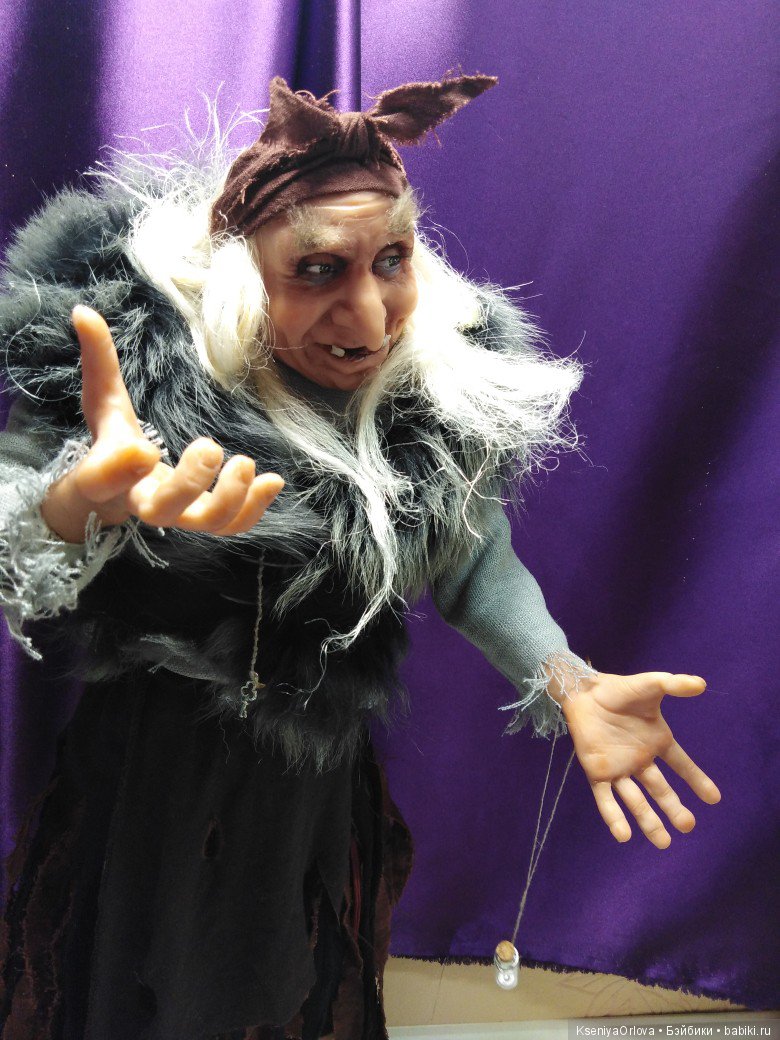 Баба-Яга — Лепка авторских кукол: полимерная глина (фото 7)