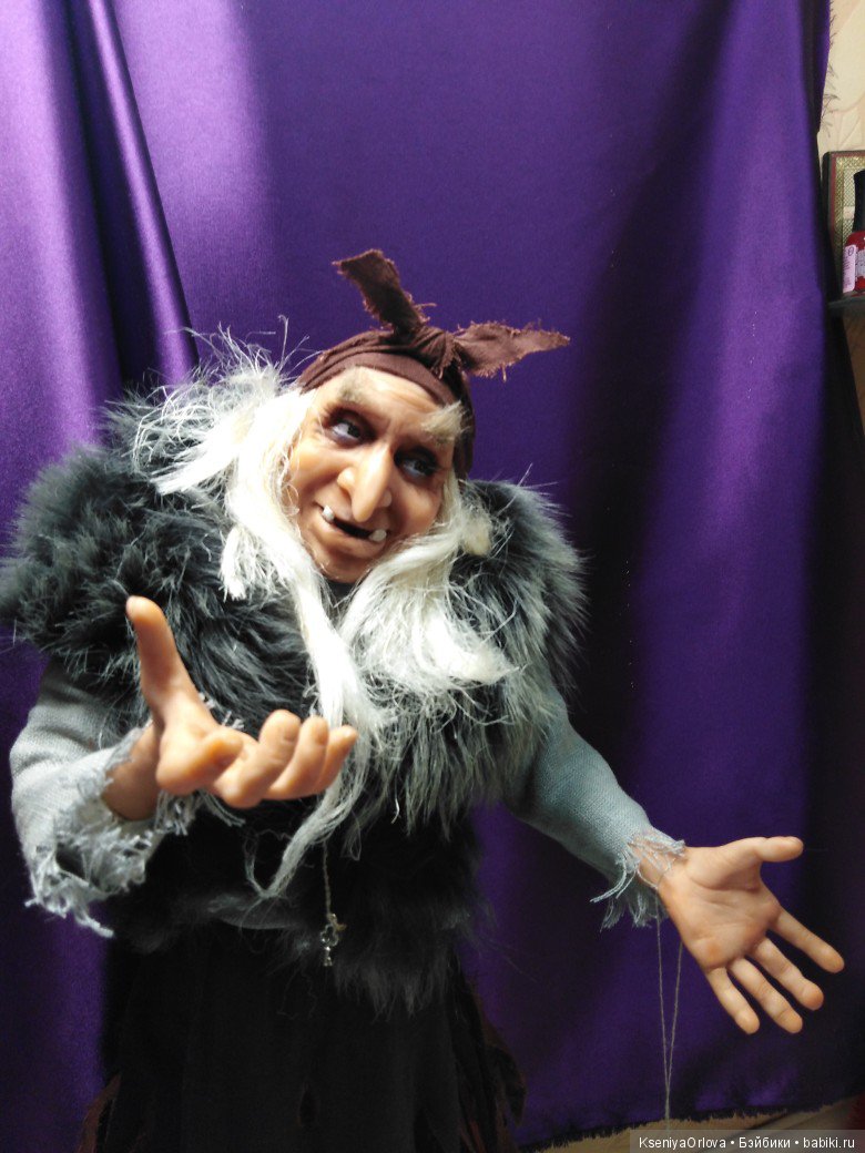 Баба-Яга — Лепка авторских кукол: полимерная глина (фото 6)