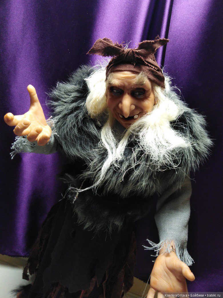 Баба-Яга — Лепка авторских кукол: полимерная глина (фото 5)