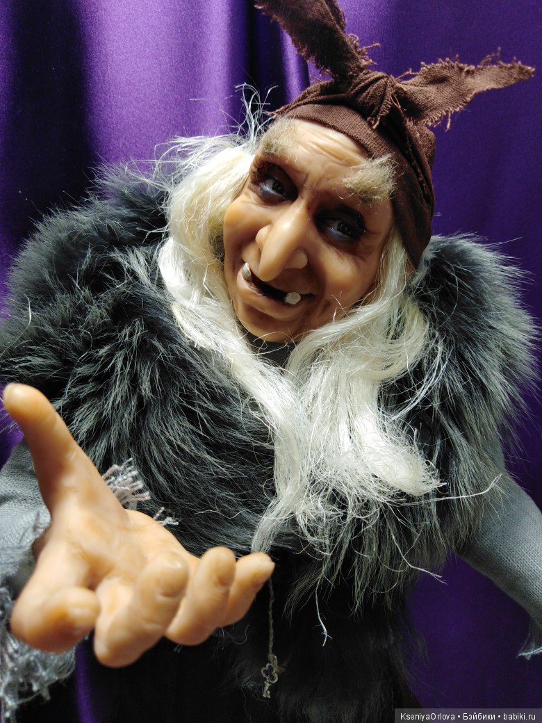 Баба-Яга — Лепка авторских кукол: полимерная глина