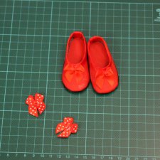 Снова об обуви Как это делаю я: красные балетки без использования колодок