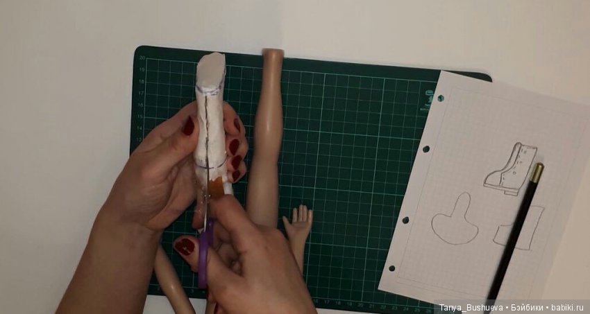 Как сделать выкройку ботиночек для куклы (фото 4)