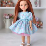 Платье для кукол Паола Рейна