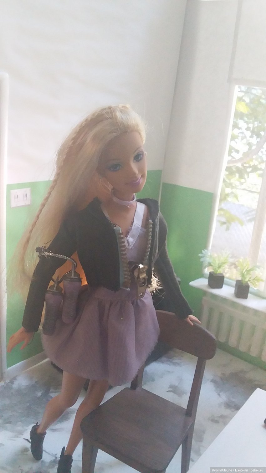 Починка трещин на шее с якорем. Мк "Миссис Бэйбики"