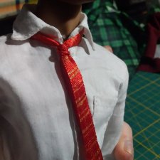 Мини-мк галстук с полосками