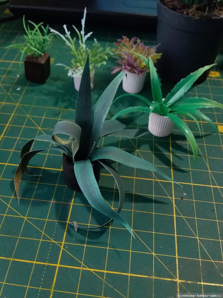 Цветок в горшочке — Создание миниатюры: МК (фото 7)