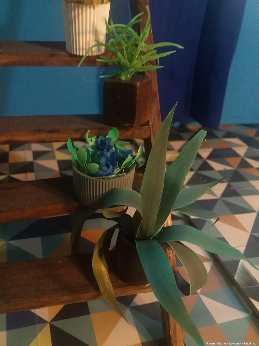 Цветок в горшочке — Создание миниатюры: МК