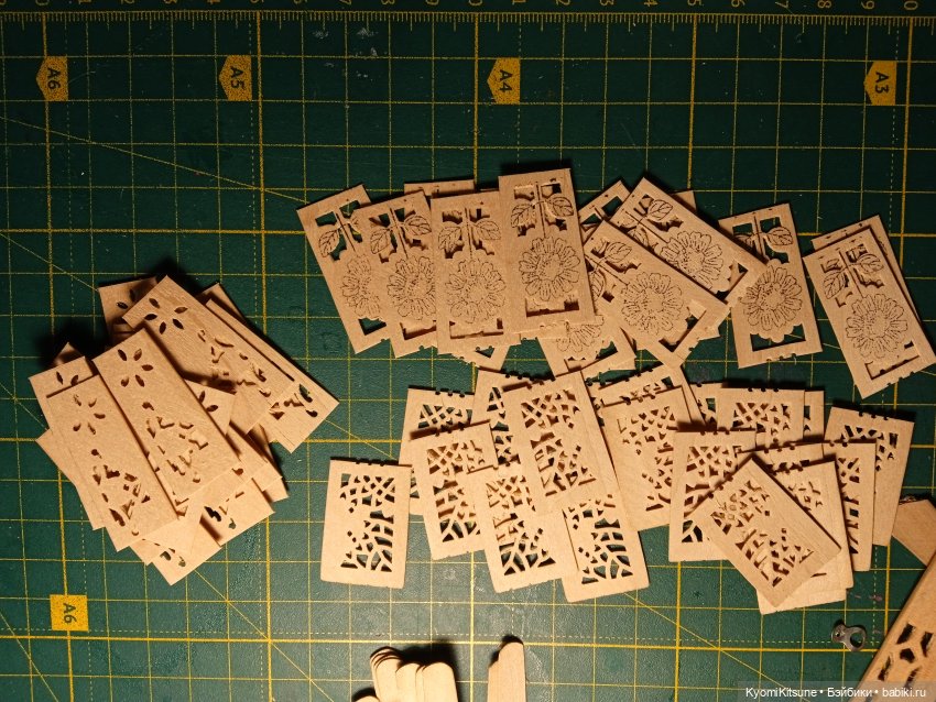 Красные фонарики: гирлянда из ***** и палок (фото 4)