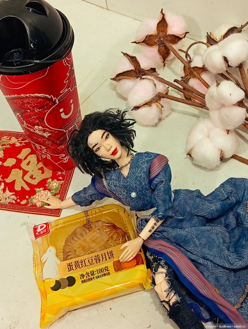 Бездомный Чусок или Праздник середины осени на коленке🍁🍂🥮🌕🐰 (фото 4)