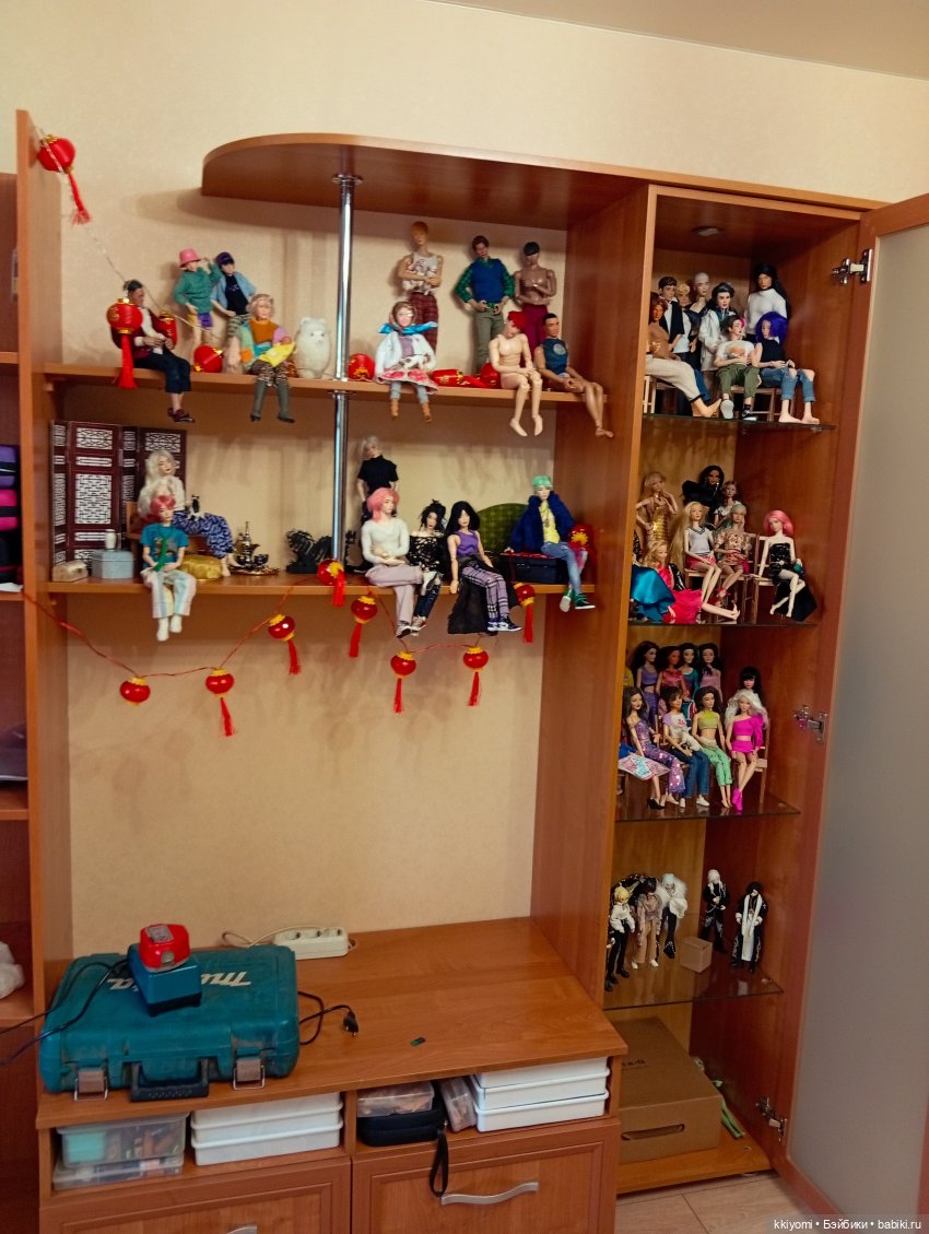 Мои куклополочки и мастерская, ч1