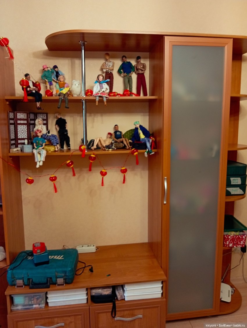 Мои куклополочки и мастерская, ч1