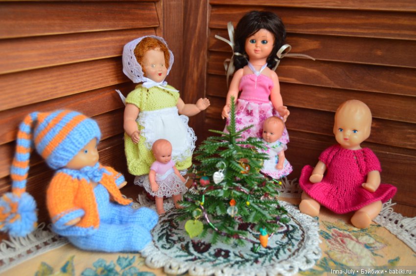 Ёлка и моя винтажно-интернациональная компания (фото 4)