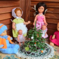 Ёлка и моя винтажно-интернациональная компания