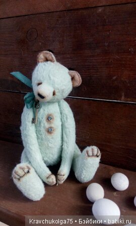 Тедди мишка мятный