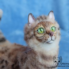 Бенгальская кошка, миниатюра 10 см