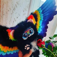 Радужный кот всем счастье на крыльях принесет! Доброе послание внутри