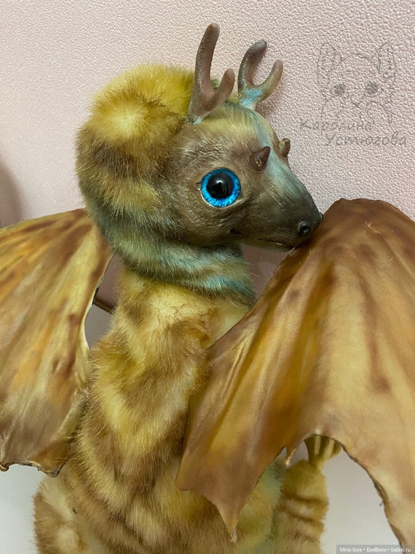 Дракон и звезды добра — Игрушки в смешанной технике (мех и глина): Арт (фото 10)