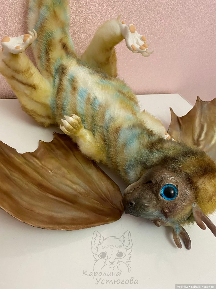 Дракон и звезды добра — Игрушки в смешанной технике (мех и глина): Арт (фото 5)