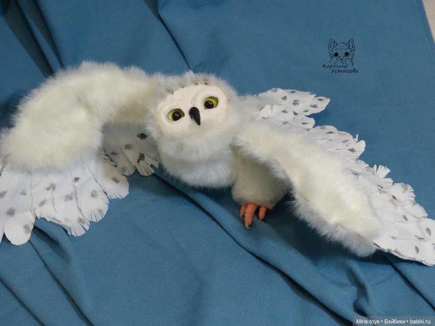Полярные Совы — Игрушки в смешанной технике (мех и глина): Арт