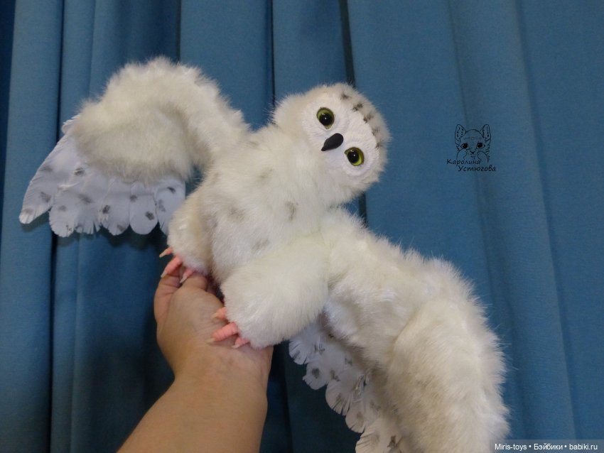 Полярные Совы — Игрушки в смешанной технике (мех и глина): Арт