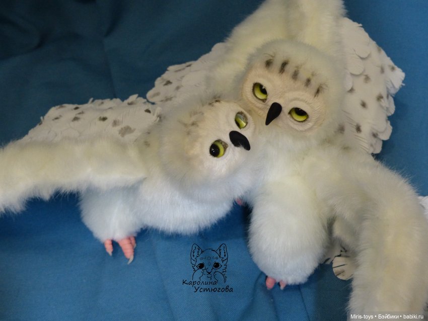 Полярные Совы — Игрушки в смешанной технике (мех и глина): Арт (фото 5)