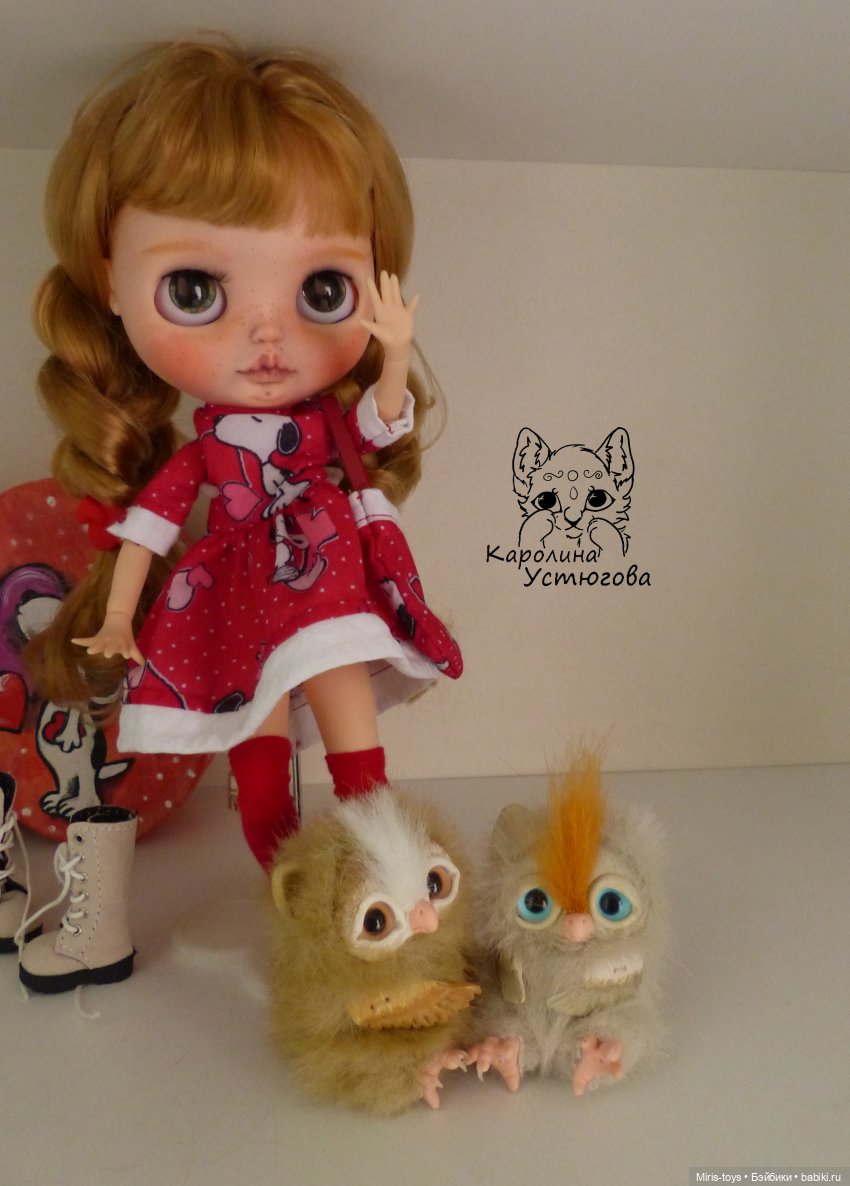 Совятушки — Игрушки в смешанной технике (мех и глина): Арт (фото 9)