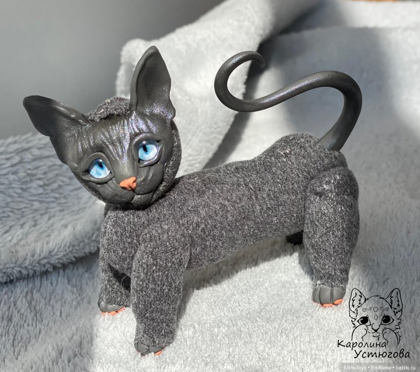 Сфинксы под солнцем — Игрушки в смешанной технике (мех и глина): Арт