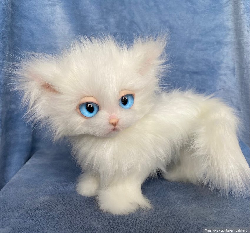 Кошечка Глория — Игрушки в смешанной технике (мех и глина): Арт (фото 9)