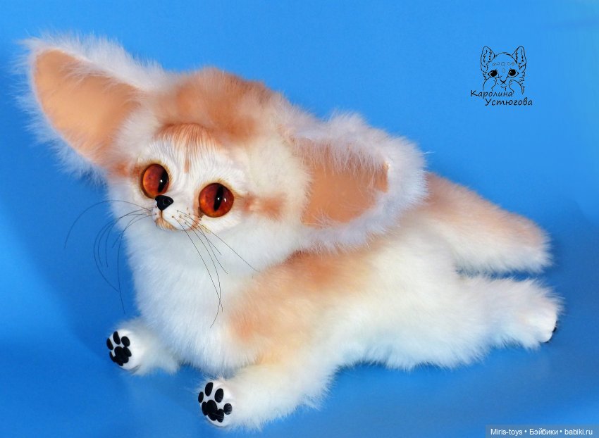 Фенек — Игрушки в смешанной технике (мех и глина): Арт (фото 3)