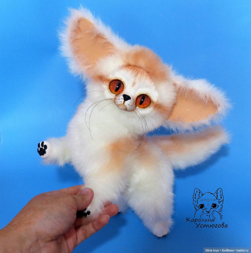 Фенек — Игрушки в смешанной технике (мех и глина): Арт (фото 6)