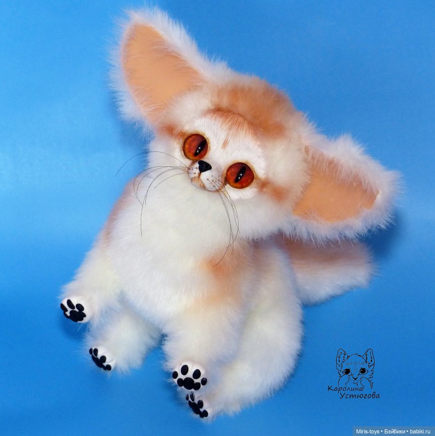 Фенек — Игрушки в смешанной технике (мех и глина): Арт