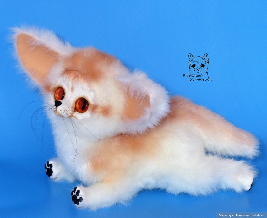 Фенек — Игрушки в смешанной технике (мех и глина): Арт (фото 8)