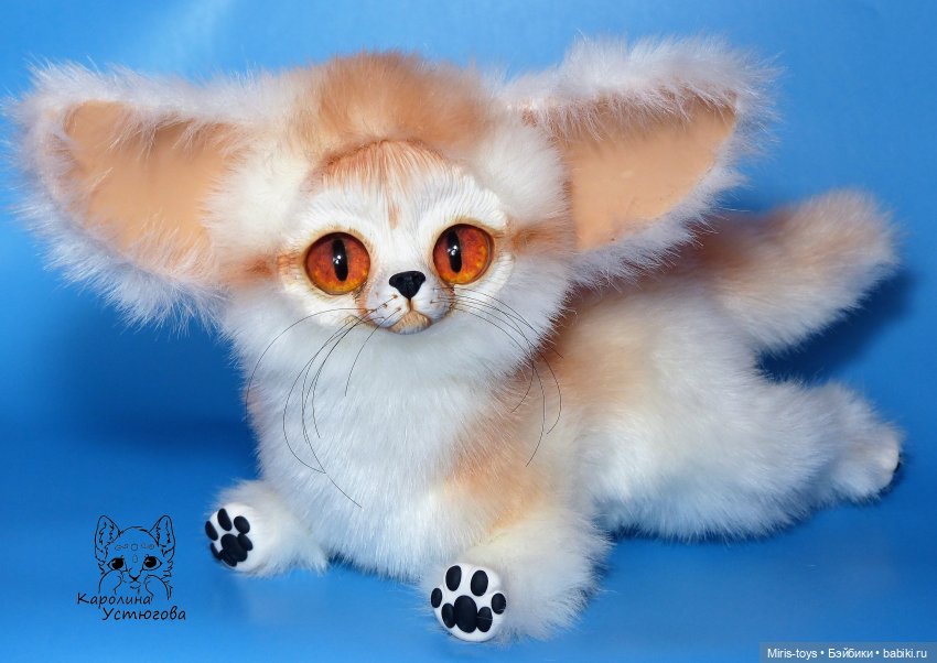 Фенек — Игрушки в смешанной технике (мех и глина): Арт (фото 2)