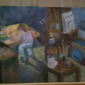 Ночь , композиция и дни в художественной школе