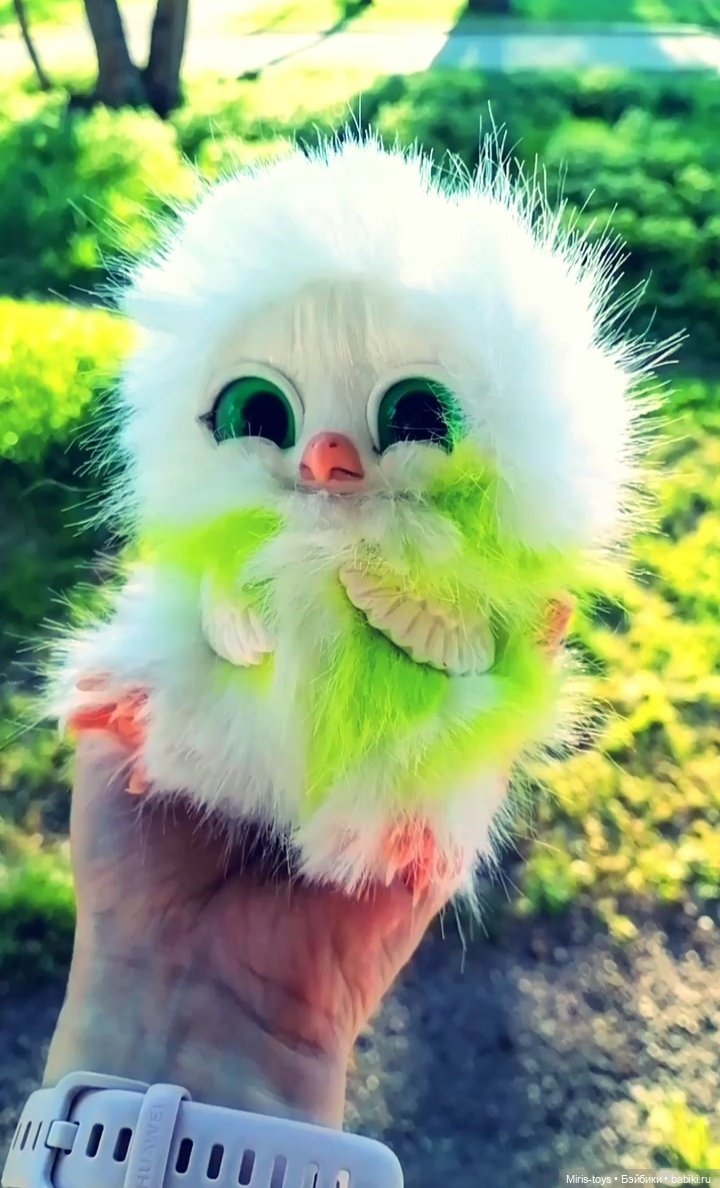 Совушка Весяночка — Игрушки в смешанной технике (мех и глина): Арт (фото 5)