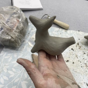 Начало учебного года ❤️ Свистулька собачка ( Урок скульптуры )