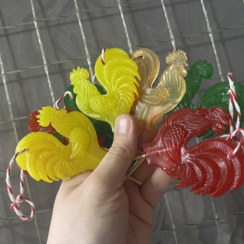 Петушок на палочке, или желанная елочная игрушка.